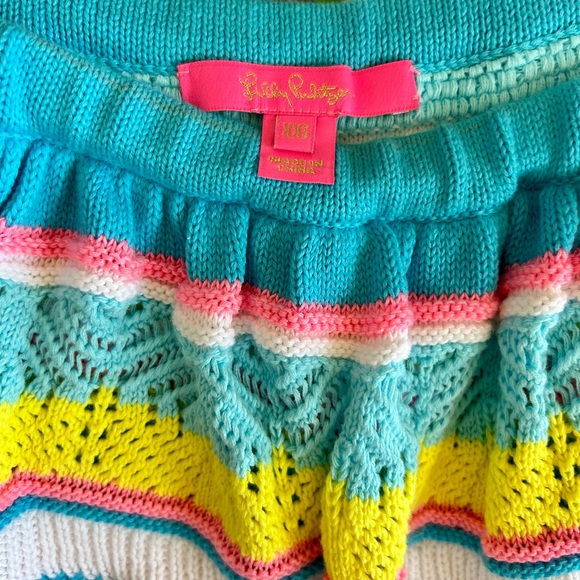 XXS NWOT Ruffle Off Shoulder Striped Lilly Pulitzer Top - Picture 4 of 7